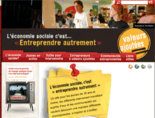 Tablet Screenshot of economiesocialejeunesse.ca